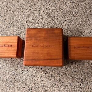 James Avery Brown Wooden Boxes (3)